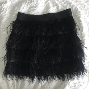 Sparkle & Fade feather skirt